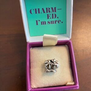 Sterling Silver Palm Tree Bead Charm